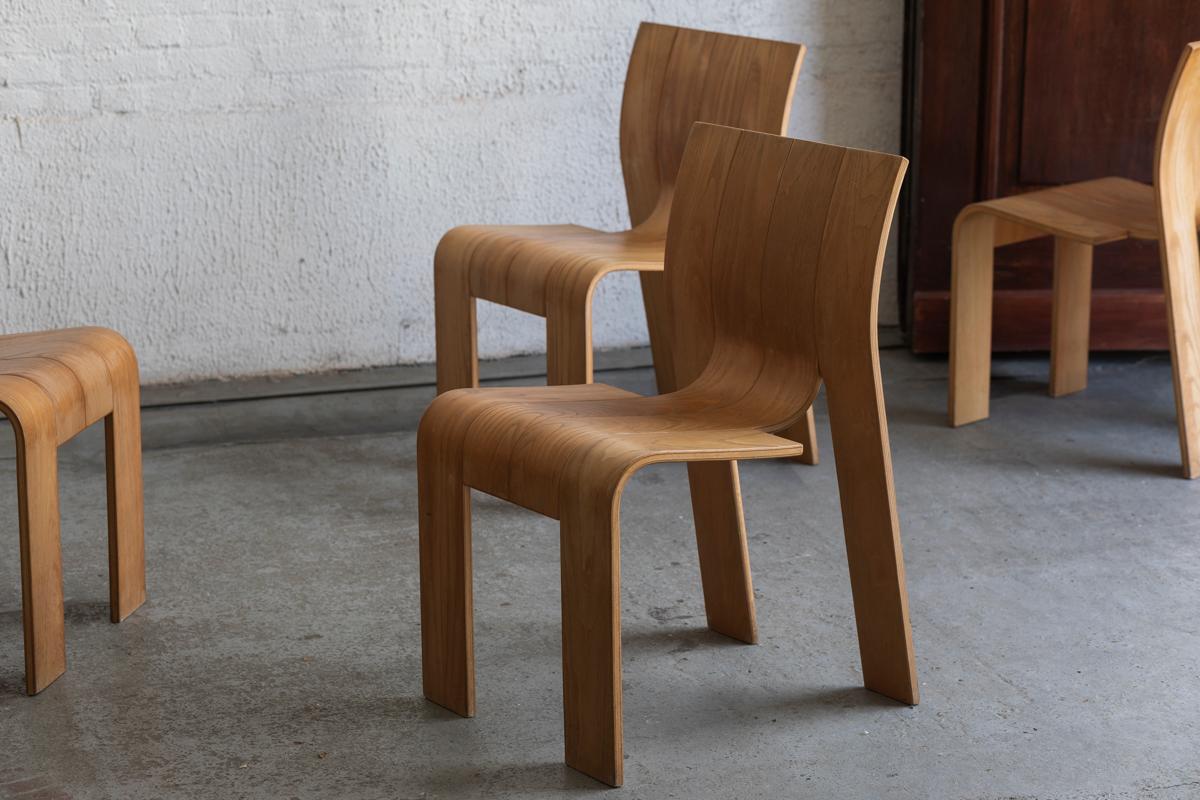 Gijs Bakker ‘Strip’ Dining Chairs for Castelyn, Dutch design, 1970's 6