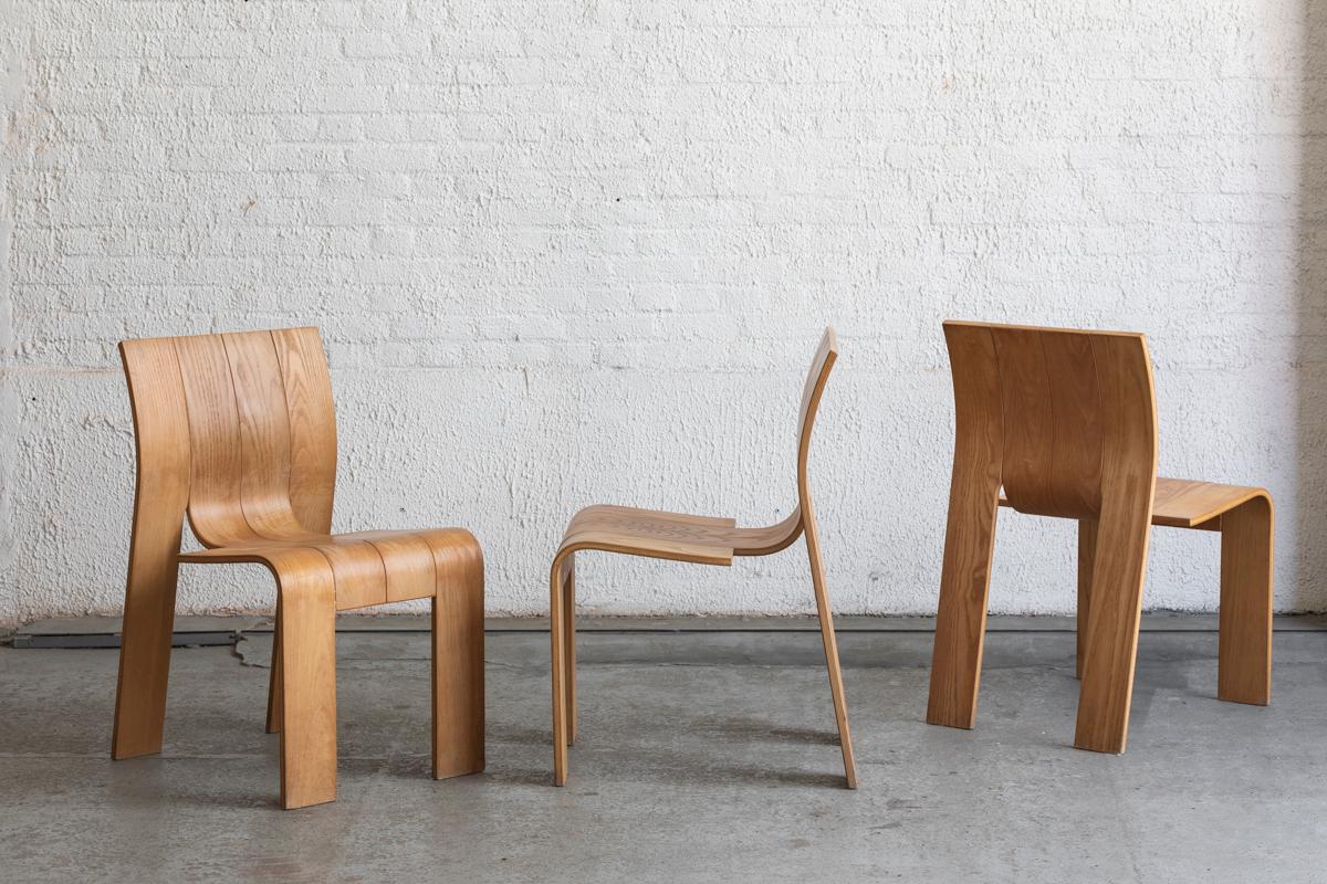 Gijs Bakker ‘Strip’ Dining Chairs for Castelyn, Dutch design, 1970's 8