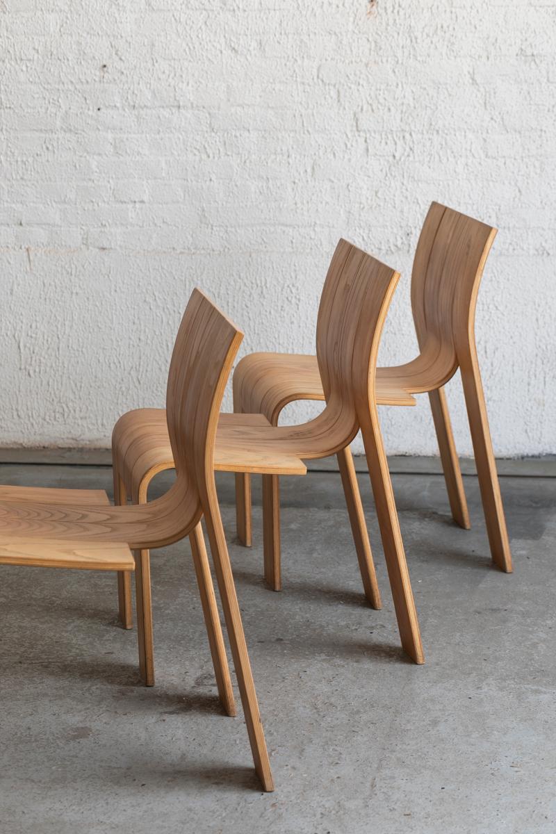 Industrial Gijs Bakker ‘Strip’ Dining Chairs for Castelyn, Dutch design, 1970's