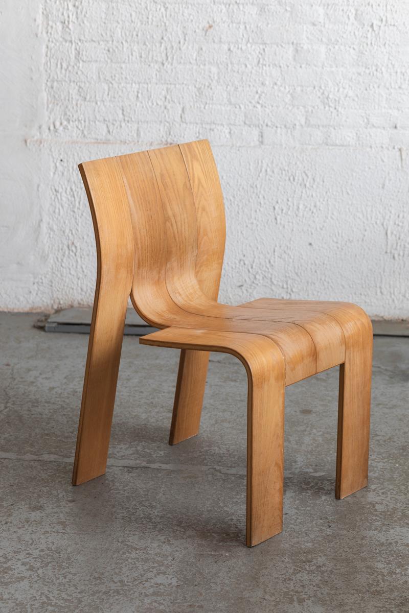 Laminated Gijs Bakker ‘Strip’ Dining Chairs for Castelyn, Dutch design, 1970's