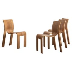 Chaises de salle à manger 'Strip' de Gijs Bakker pour Castelyn, design hollandais, années 1970