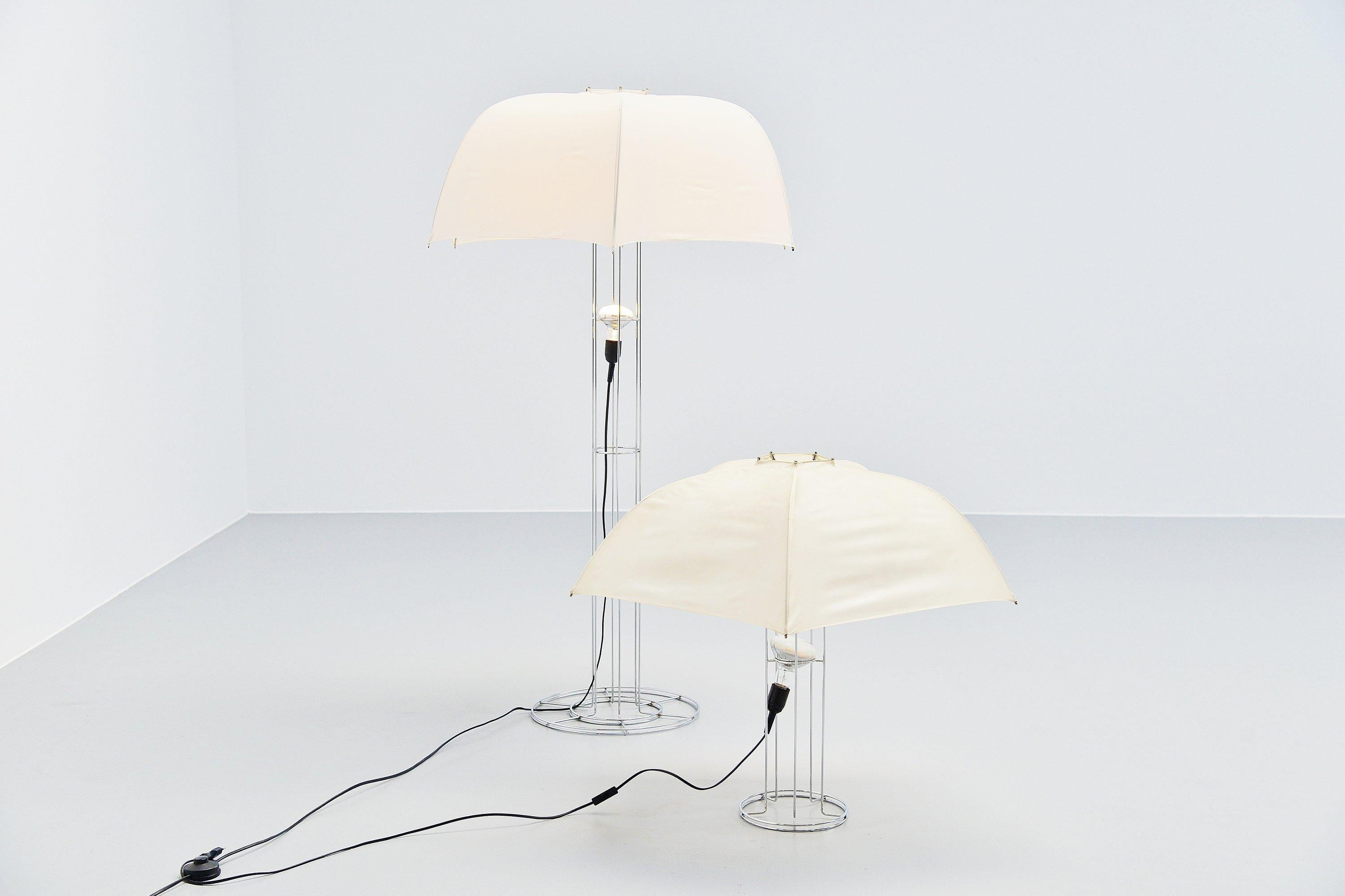 Plated Gijs Bakker Umbrella Floor Lamp Artimeta, Holland, 1973 For Sale