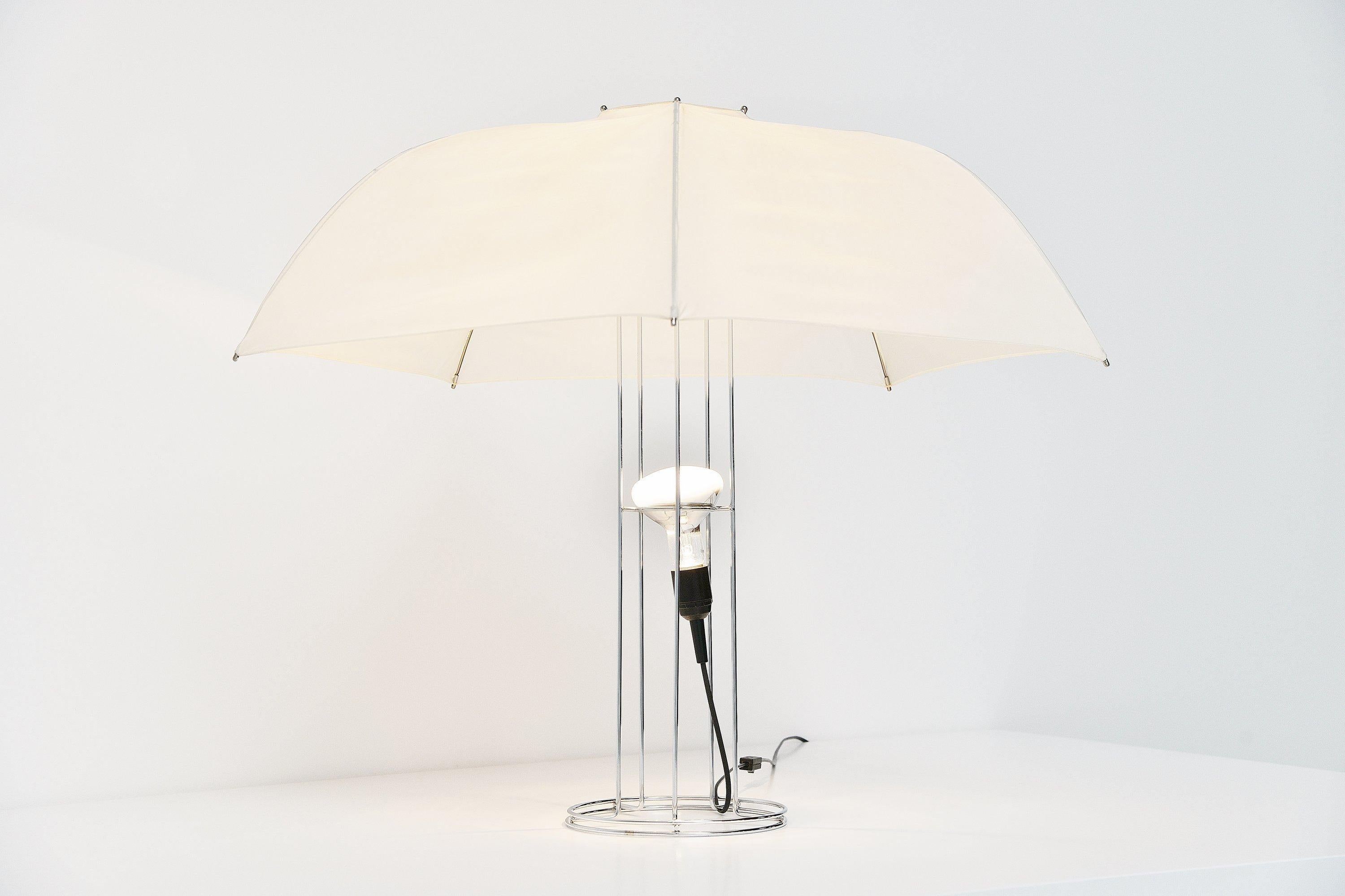 Mid-Century Modern Gijs Bakker Umbrella Table Lamp Artimeta, Holland, 1973