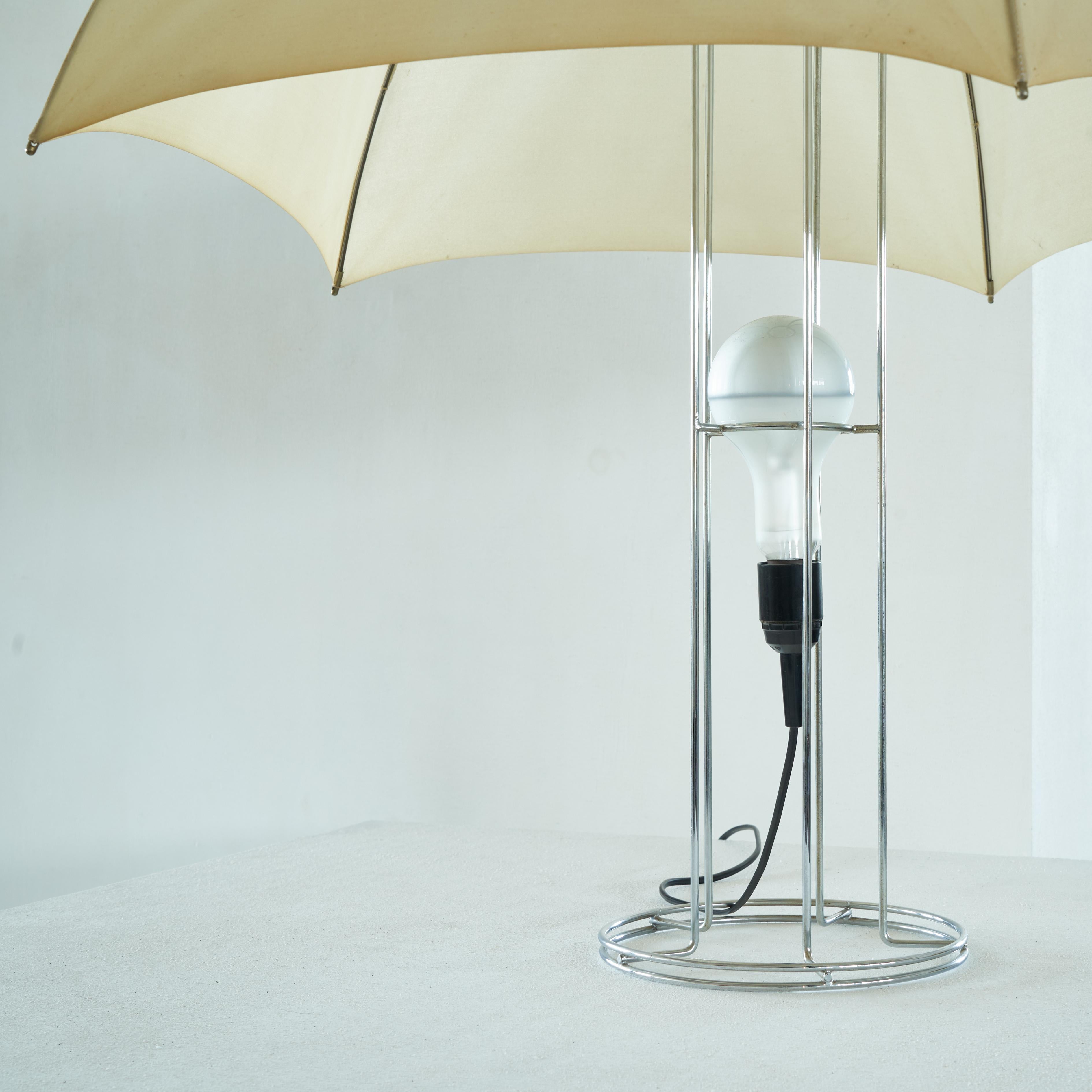 Fabric Gijs Bakker Umbrella Table Lamp for Artimeta 1973 For Sale