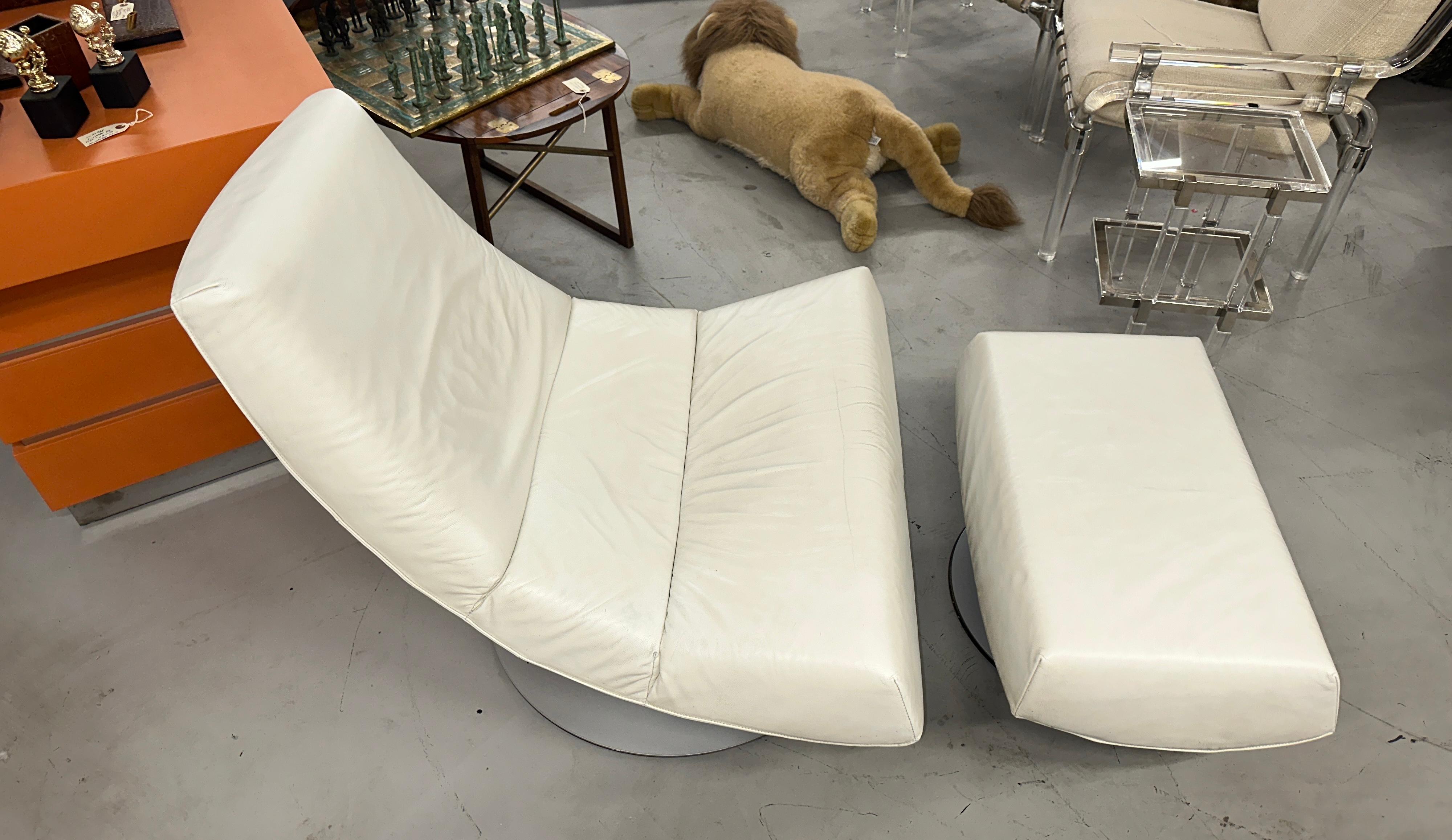 Hand-Crafted Gijs Papavoine Olivier Chair and Ottoman by Montis of the Netherlands For Sale