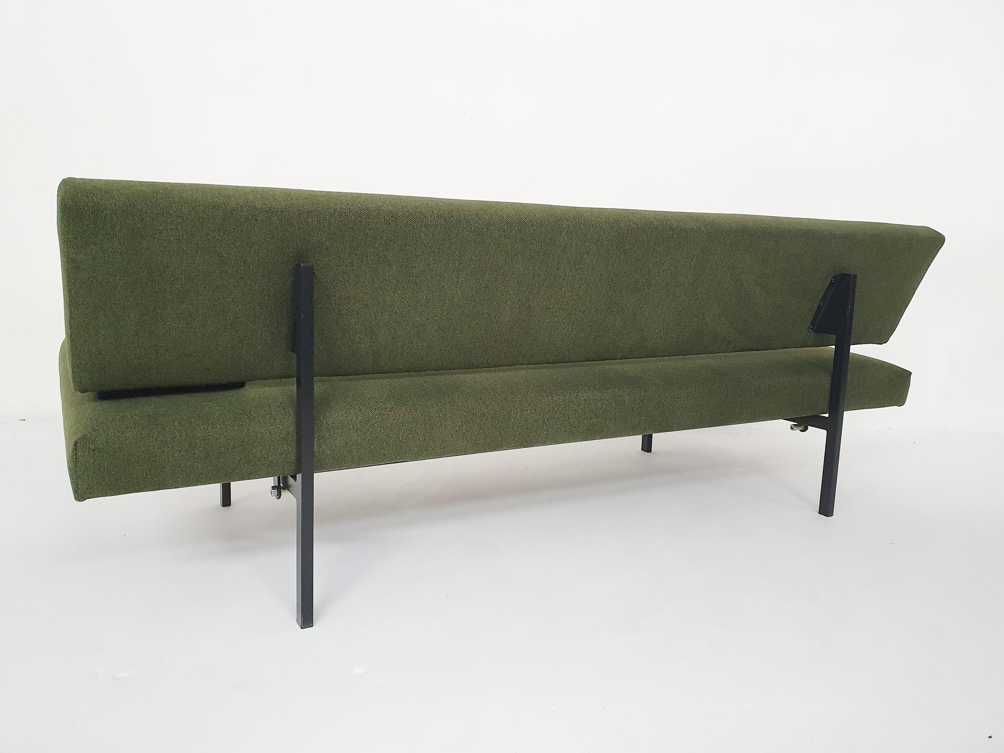Metal Gijs Van Der Sluis Model 540 Sleeper / Sofa, The Netherlands 1960's