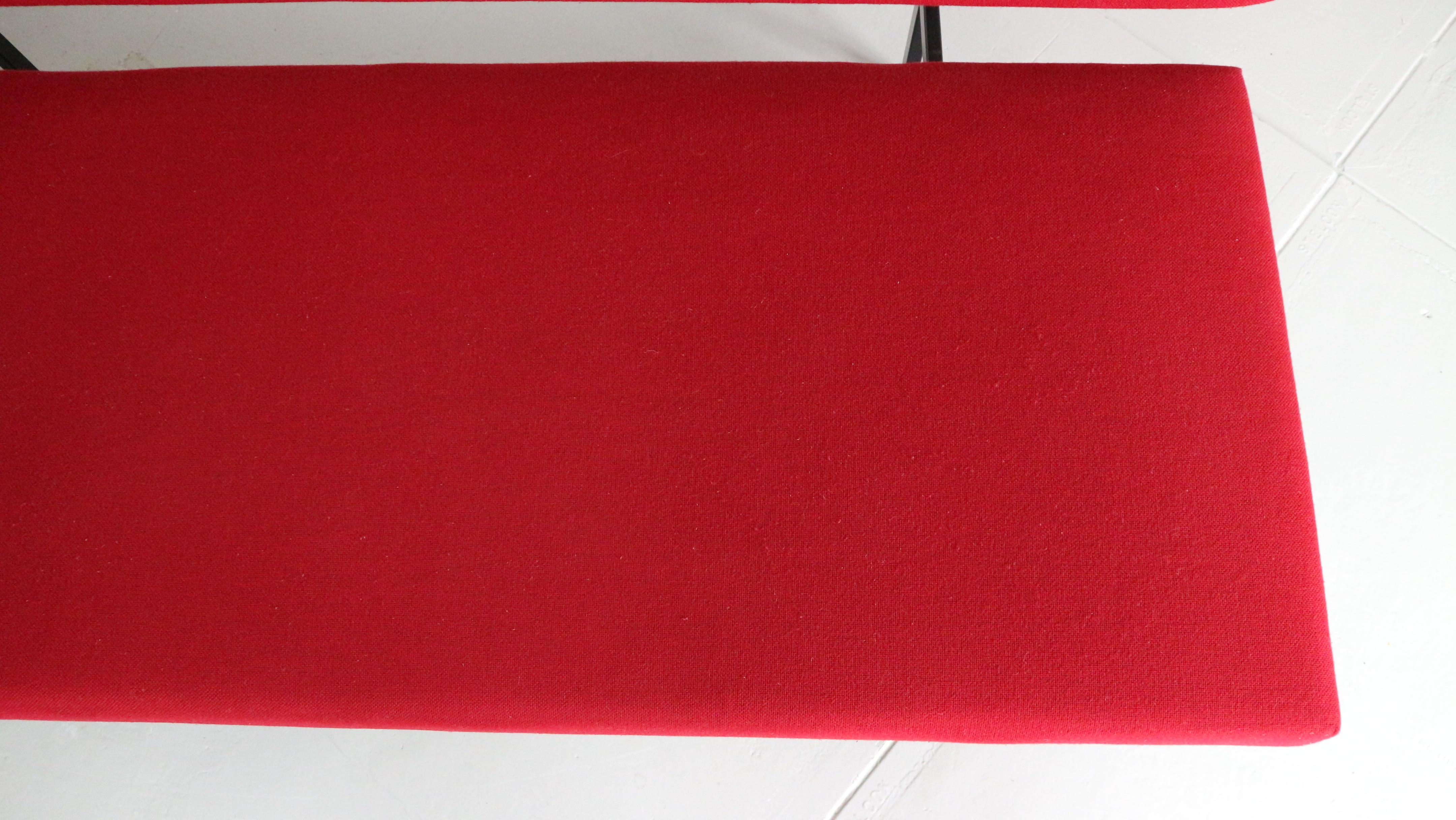Gijs Van Der Sluis Rotes Sleeper Sofa-Tagesbett Modell 540, 1961 9