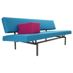 Vintage Gijs Van Der Sluis Streamline Blue Sleeper Sofa Daybed Model 540, 1961