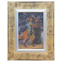 Surrealistisches figuratives abstraktes Gemälde ""Der Minotaur"