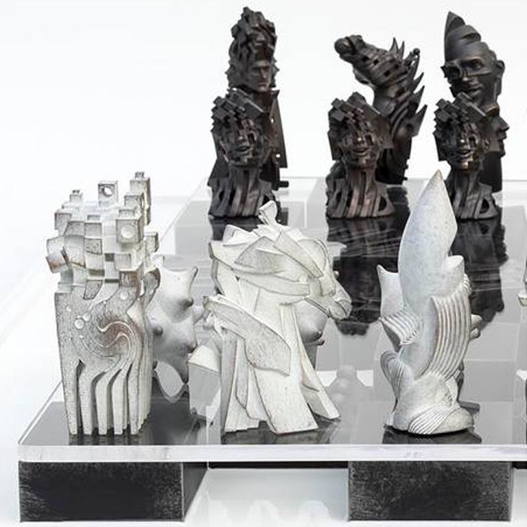 Checkmate - Sculpture by Gil Bruvel
