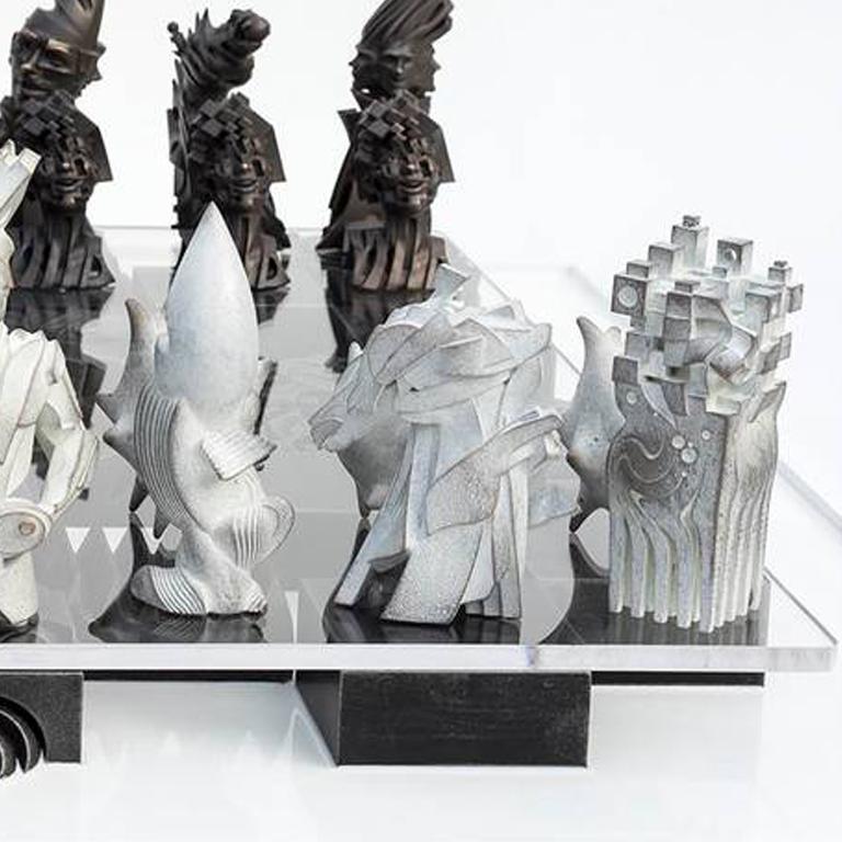 Checkmate - Contemporary Sculpture by Gil Bruvel