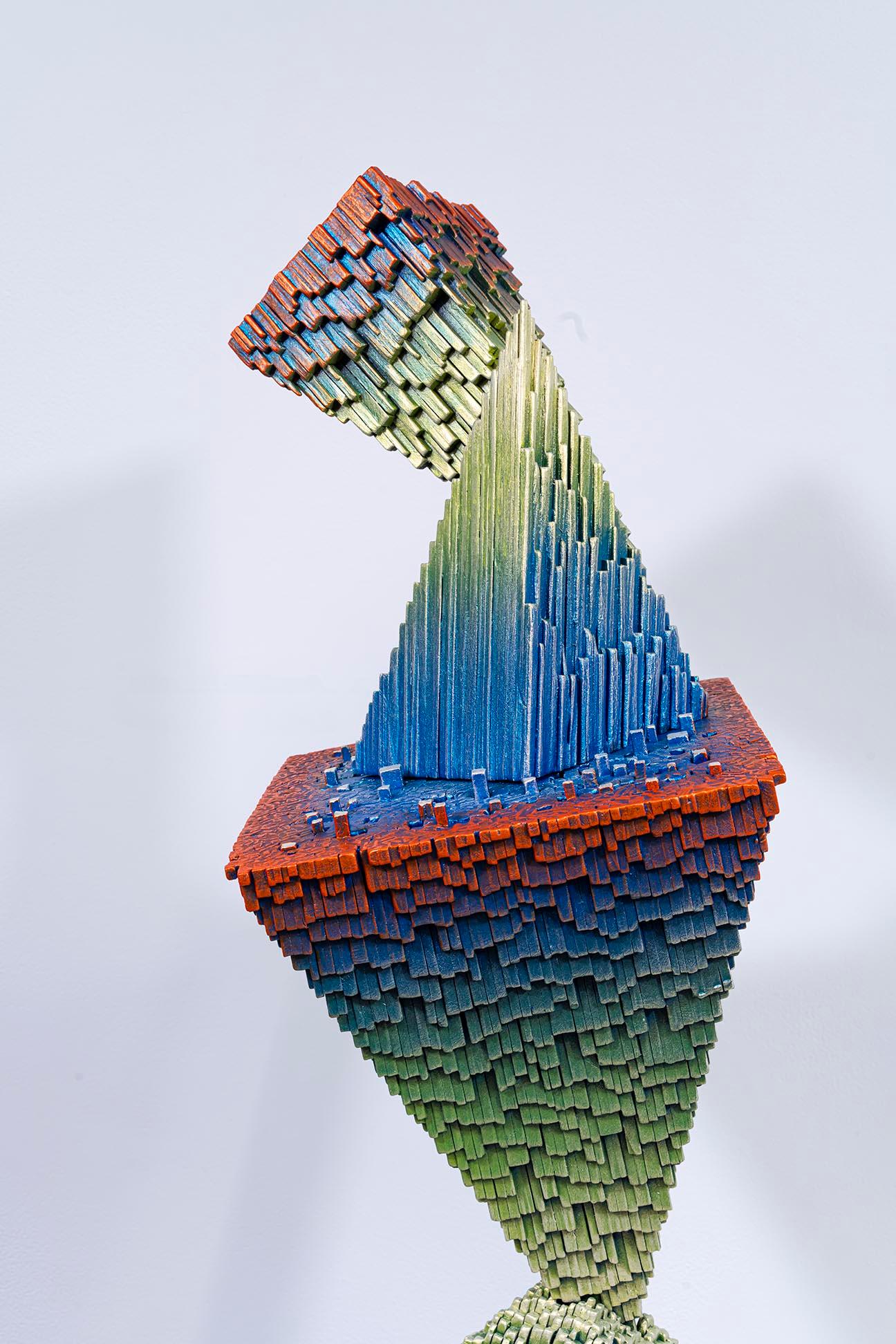 Cubique #4 - Contemporain Sculpture par Gil Bruvel