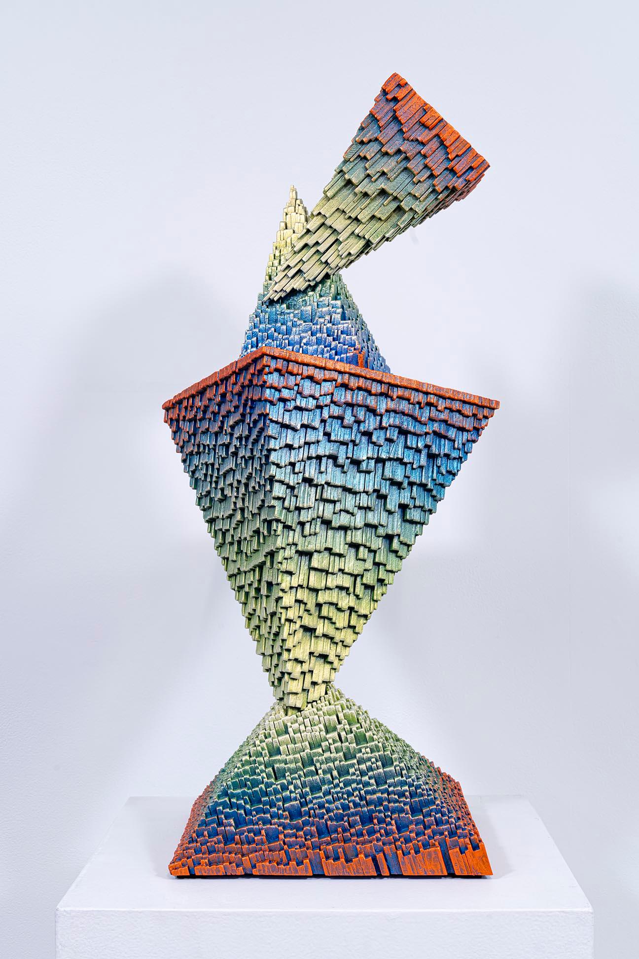 Gil Bruvel Abstract Sculpture - Cubic #4