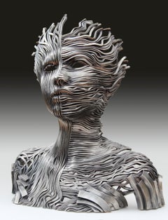 Dichotomy - 21st Century, Contemporary, Figurative Sculpture, Stainless Steel