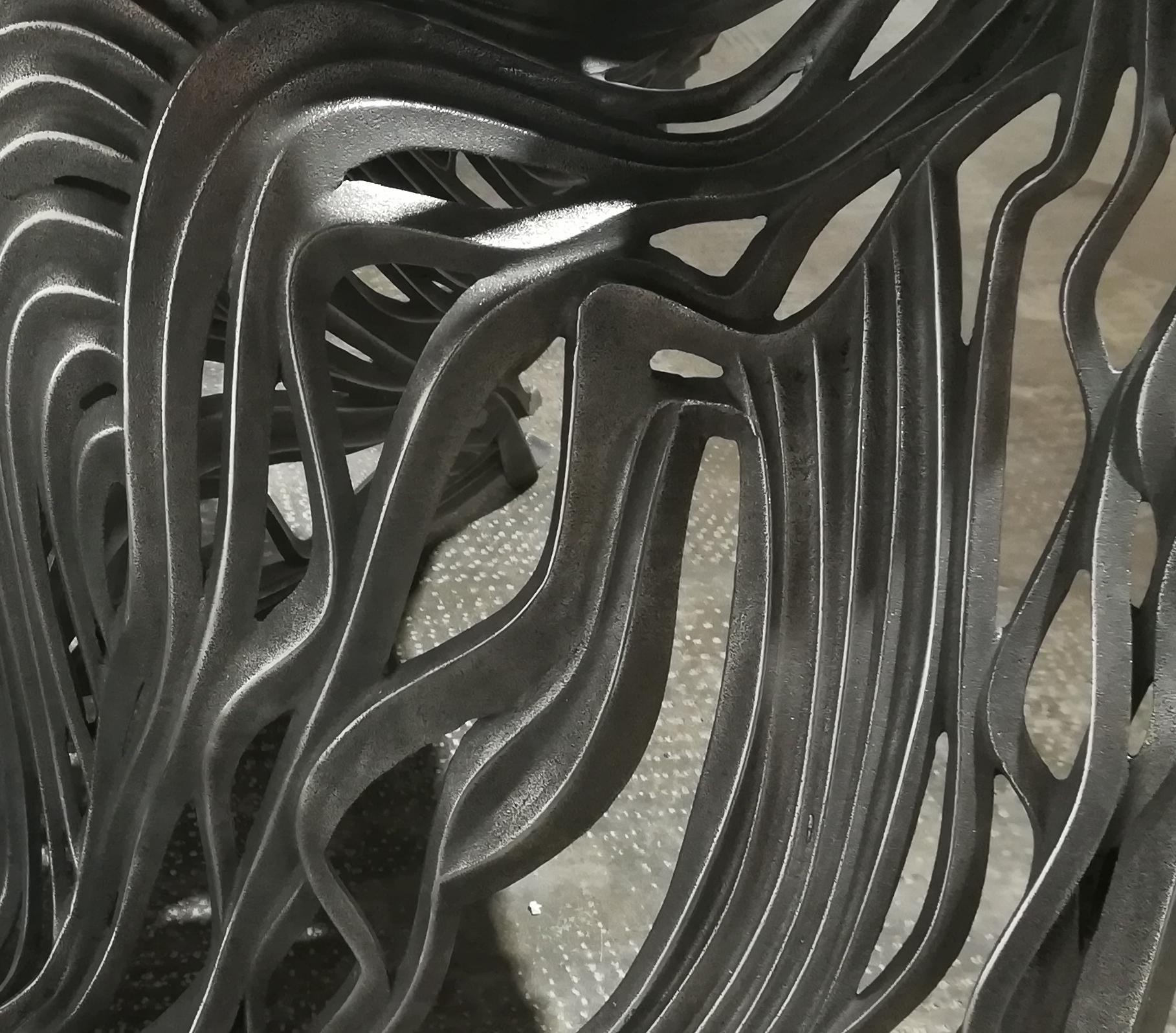 Dichotomy Chair - 21. Jahrhundert, Contemporary, Skulptur, Edelstahl im Angebot 2