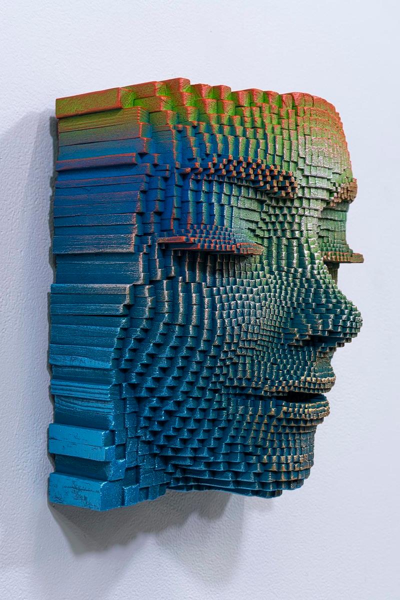 Dans la forêt - Marron Figurative Sculpture par Gil Bruvel