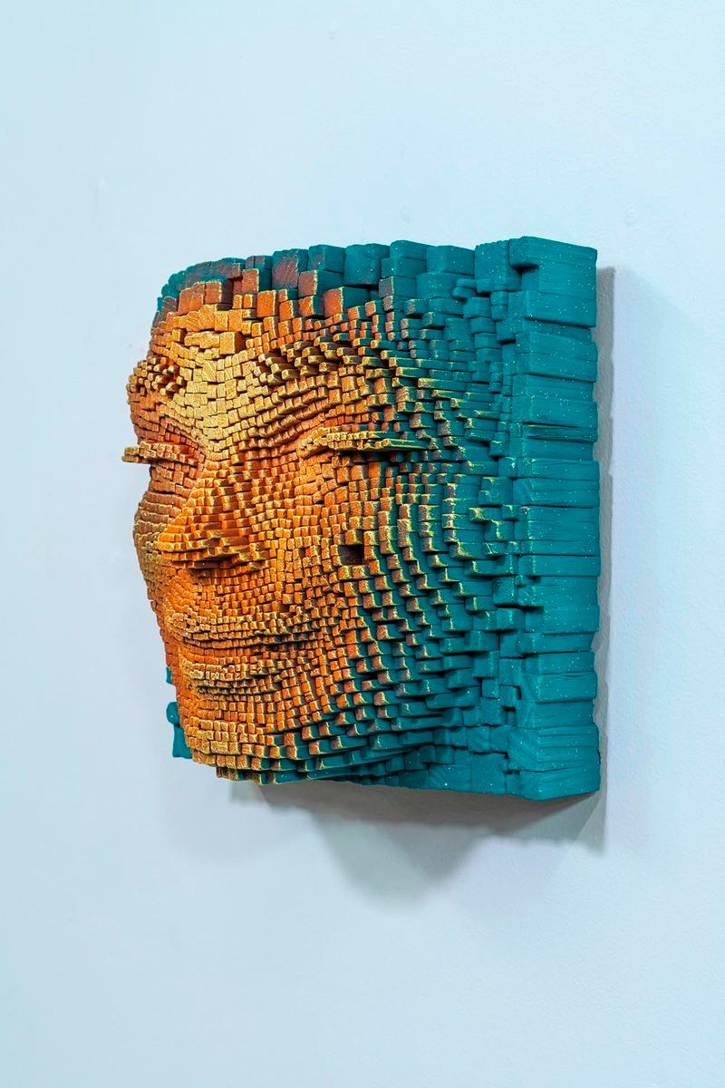 Mask #244 - Contemporary Sculpture by Gil Bruvel