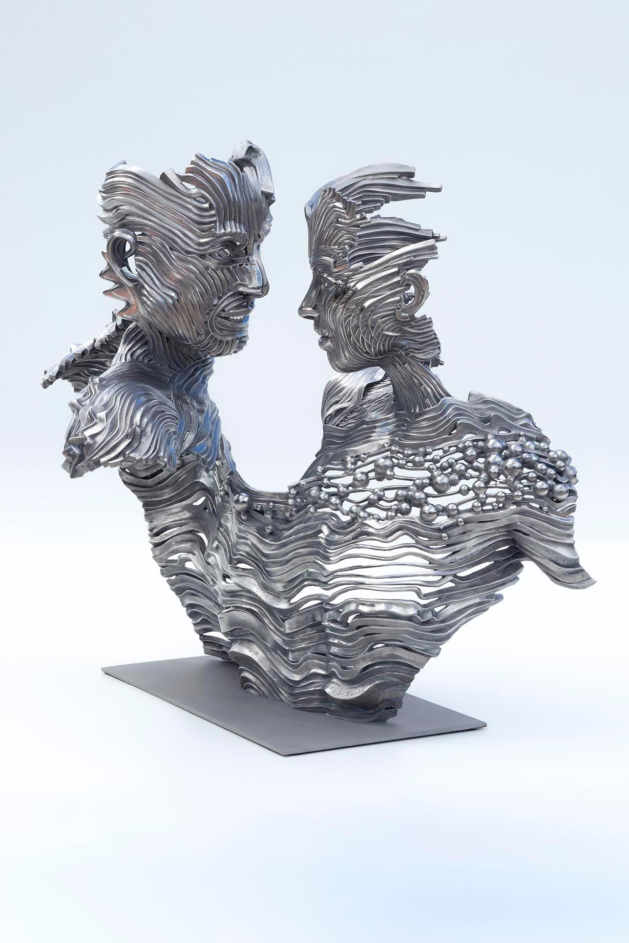 Never Ending - 21st Century, Contemporary, Figurative Sculpture, Stainless Steel 1