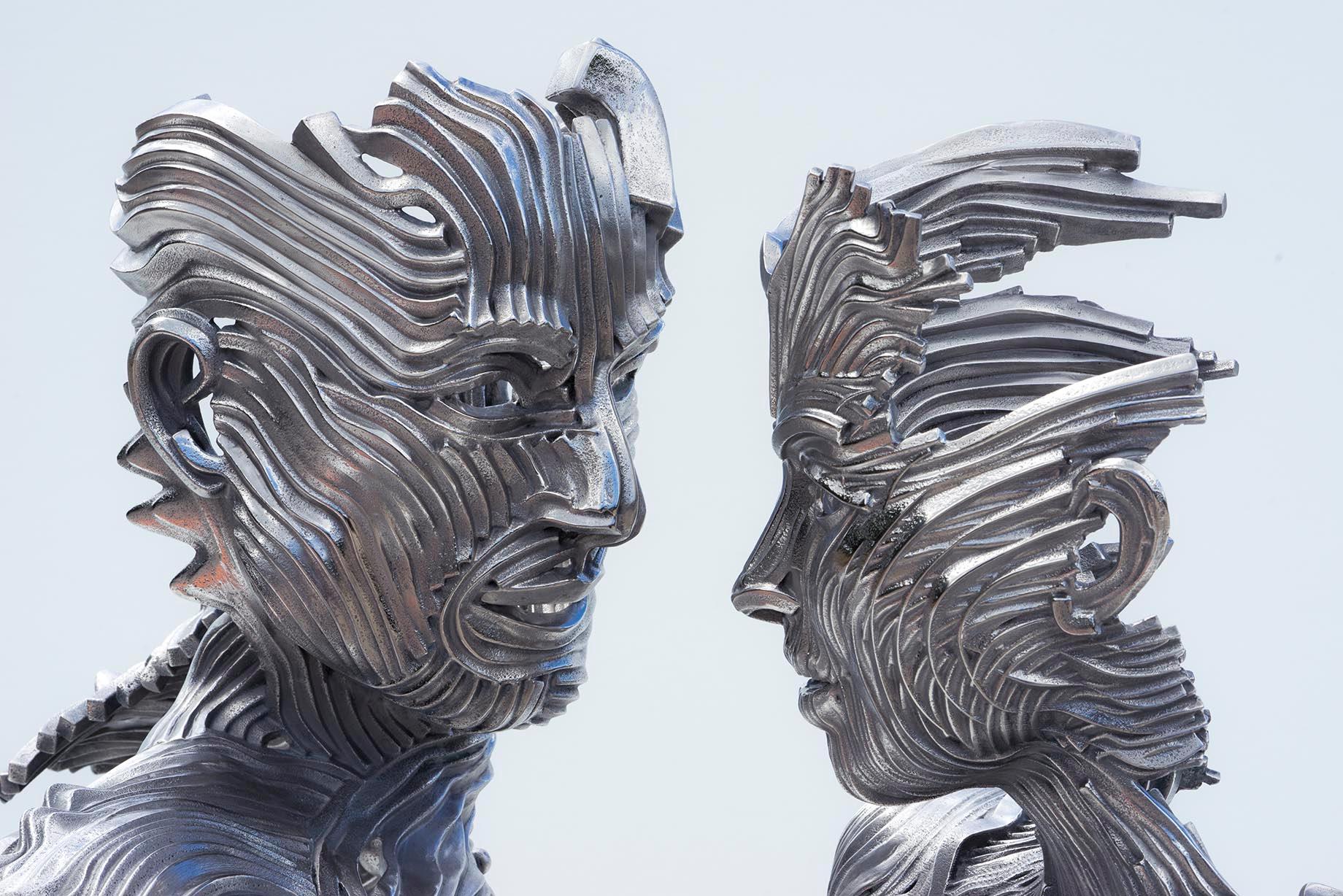Never Ending - 21st Century, Contemporary, Figurative Sculpture, Stainless Steel 2