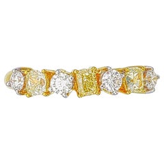 GIl Certified 0.21 Carat Fancy Yellow VVS - VS Clarity Diamond Ring