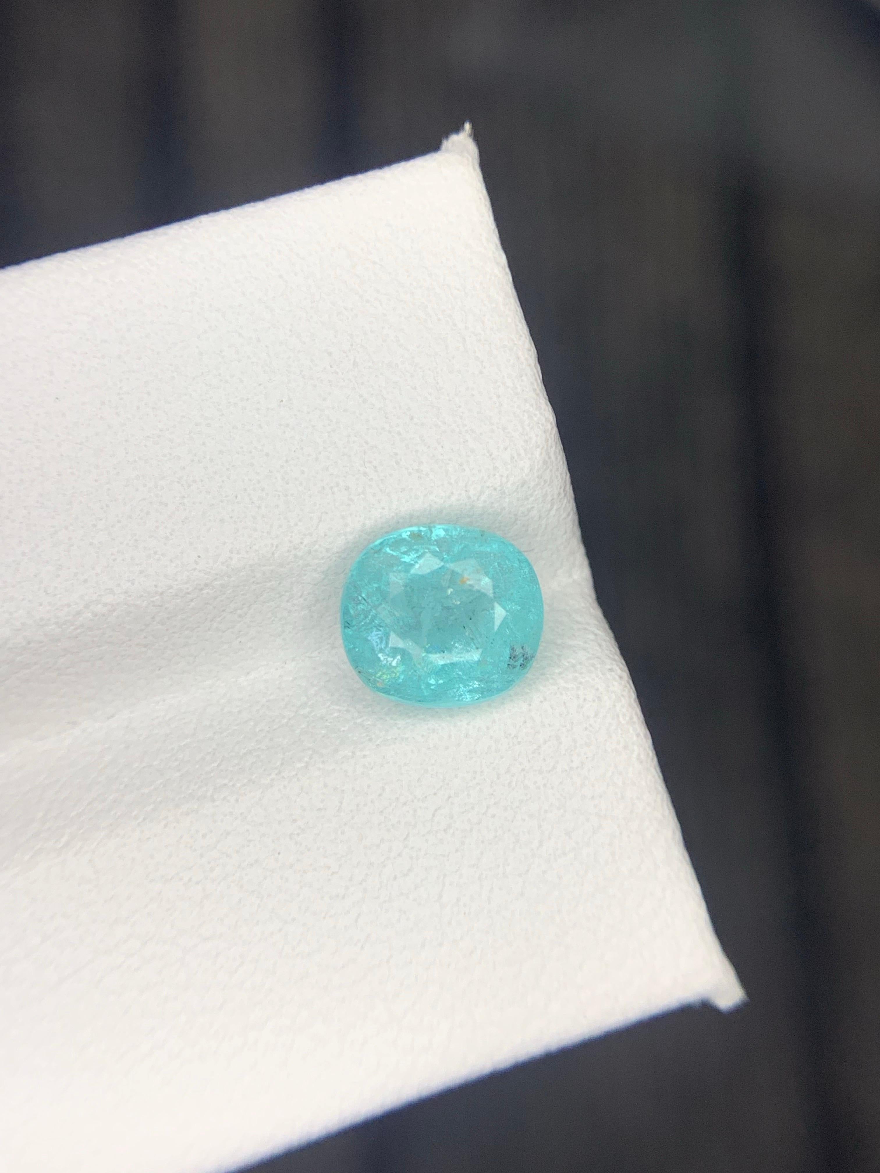 Gemma naturale sfusa di forma ovale di tormalina Paraiba certificata GIL da 1.94 carati in vendita 6