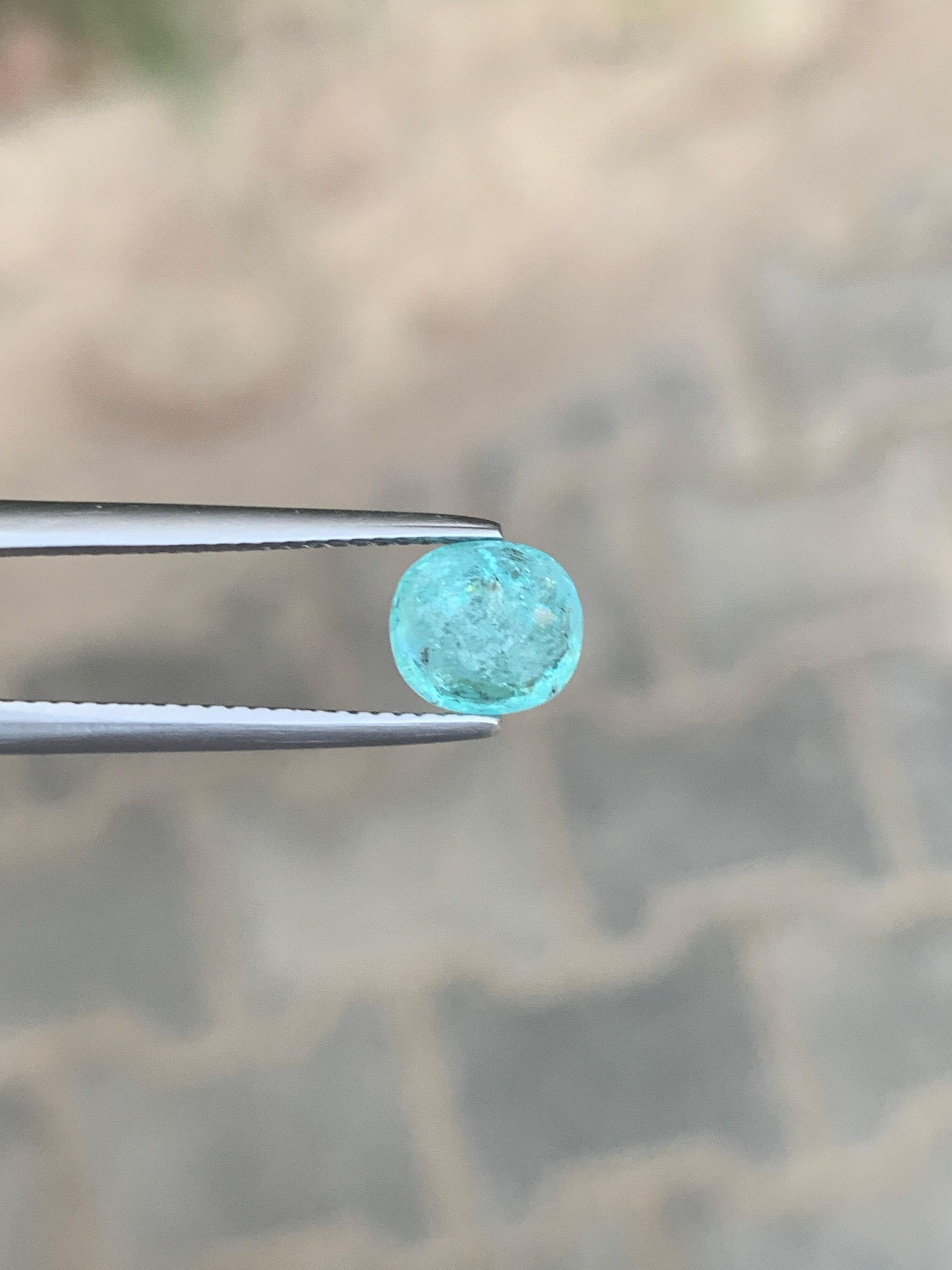 Arts and Crafts Gemma naturale sfusa di forma ovale di tormalina Paraiba certificata GIL da 1.94 carati in vendita