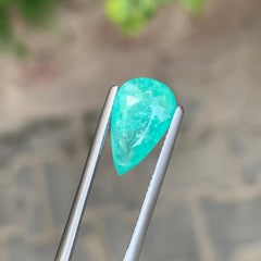 GIL Certified 4.47 Carat Natural Loose Paraiba Tourmaline Pear Shape Gemstone