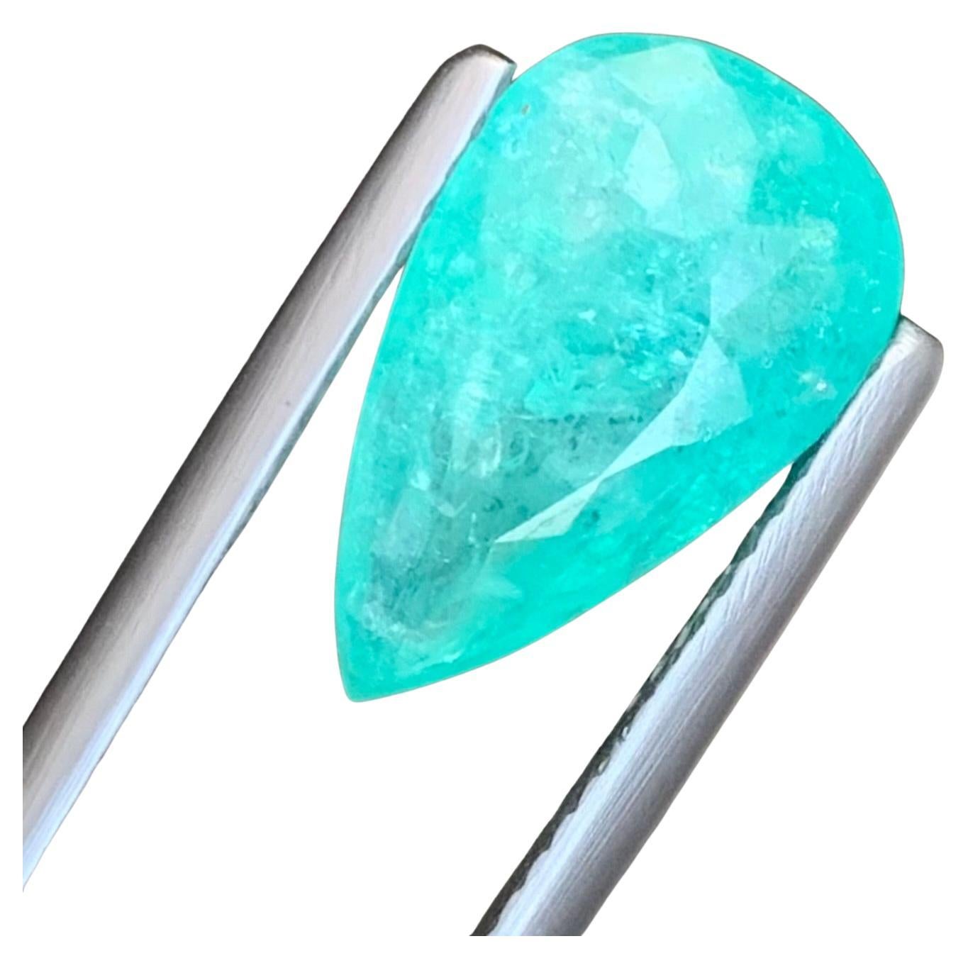 Gemma naturale sciolta Paraiba Tourmaline a forma di pera certificata GIL da 4,47 carati