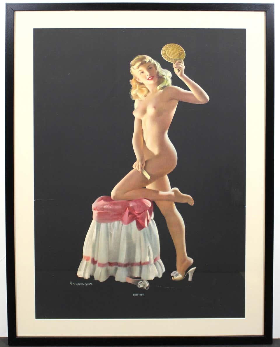 Nude Pin Up Girls Vintage Calendar Posters For Sale 2