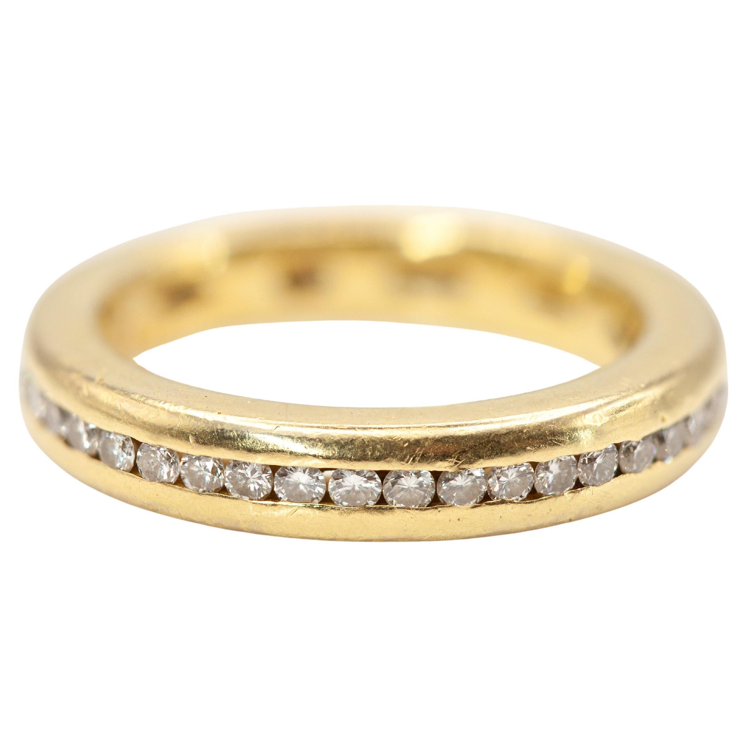 GILAN Eternity-Ring, 18 Karat Gelbgold Diamant