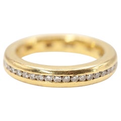 GILAN Anillo Eternidad Diamante Oro Amarillo 18K