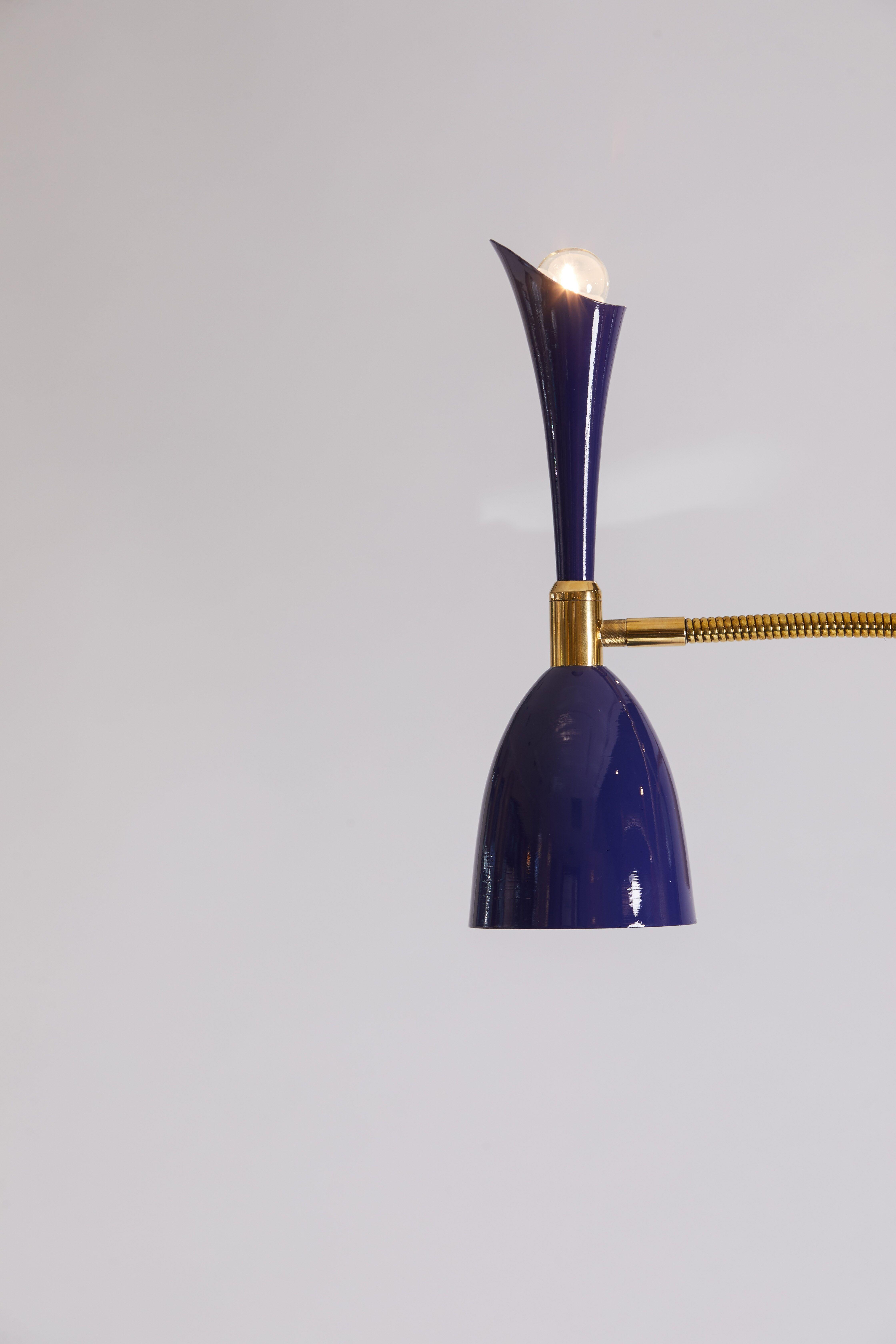 Gilardi & Barzaghi 1960s Italian Floor Lamp Fully Restored In Good Condition In Aspen, CO