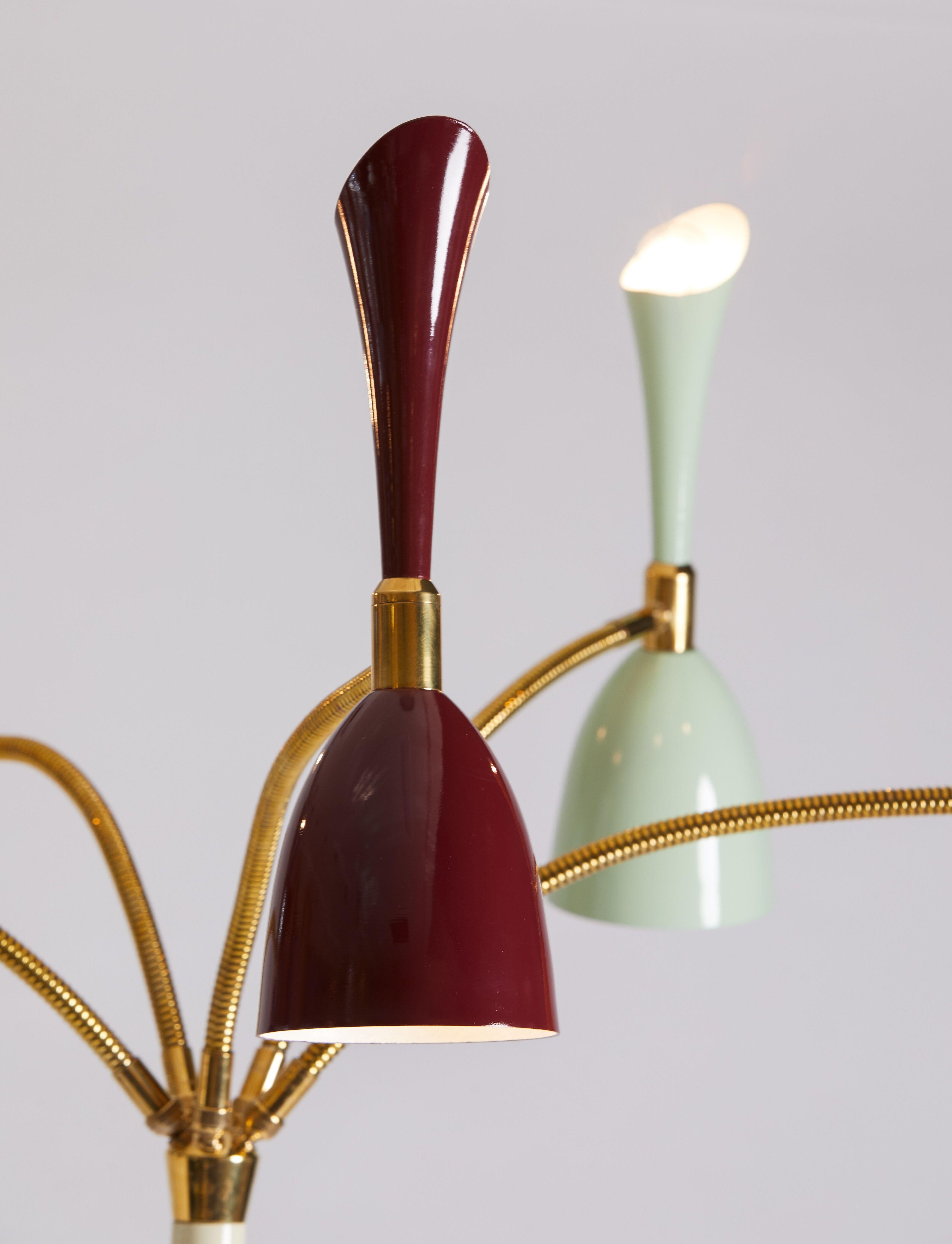 Mid-20th Century Gilardi & Barzaghi 1960s Italian Floor Lamp Fully Restored