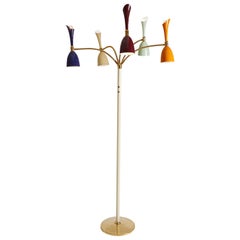 Gilardi & Barzaghi 1960s Italian Floor Lamp Fully Restored