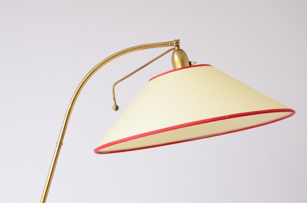 Gilardi & Barzaghi  Lampe de lecture en laiton avec Stem inclinée Excellent état - En vente à Milano, IT