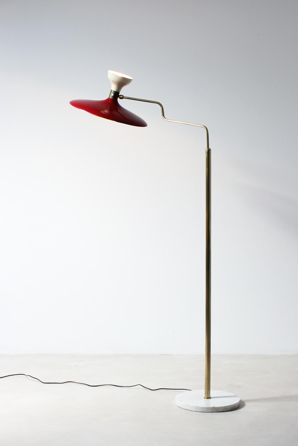 Mid-Century Modern Gilardi & Barzaghi, lampadaire à deux Lights en vente