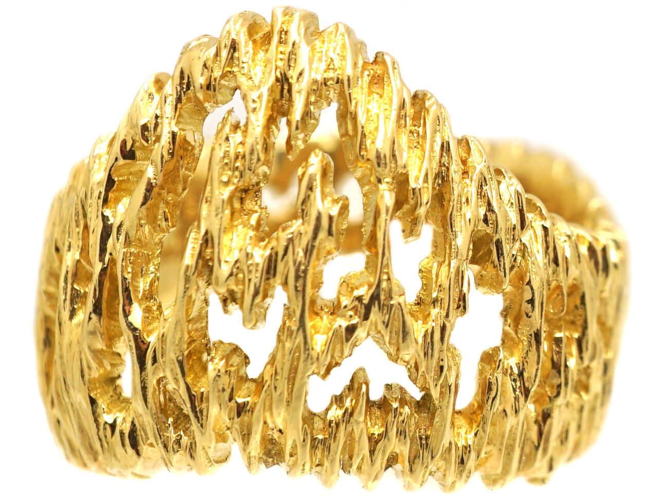 Gilbert Albert 18K Gold ring for Omega For Sale 1