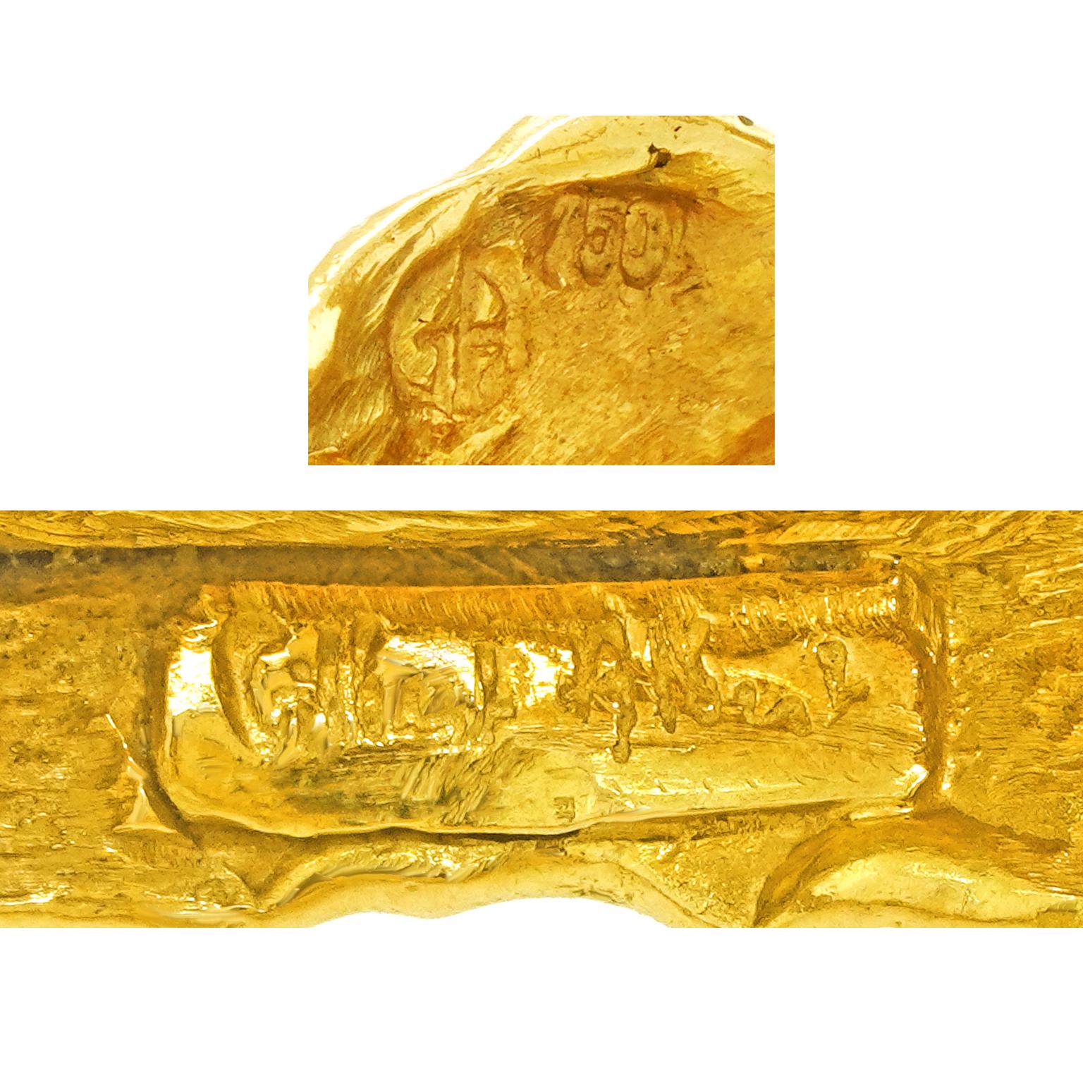 Bracelet abstrait spectaculaire Gilbert Albert Unisexe en vente