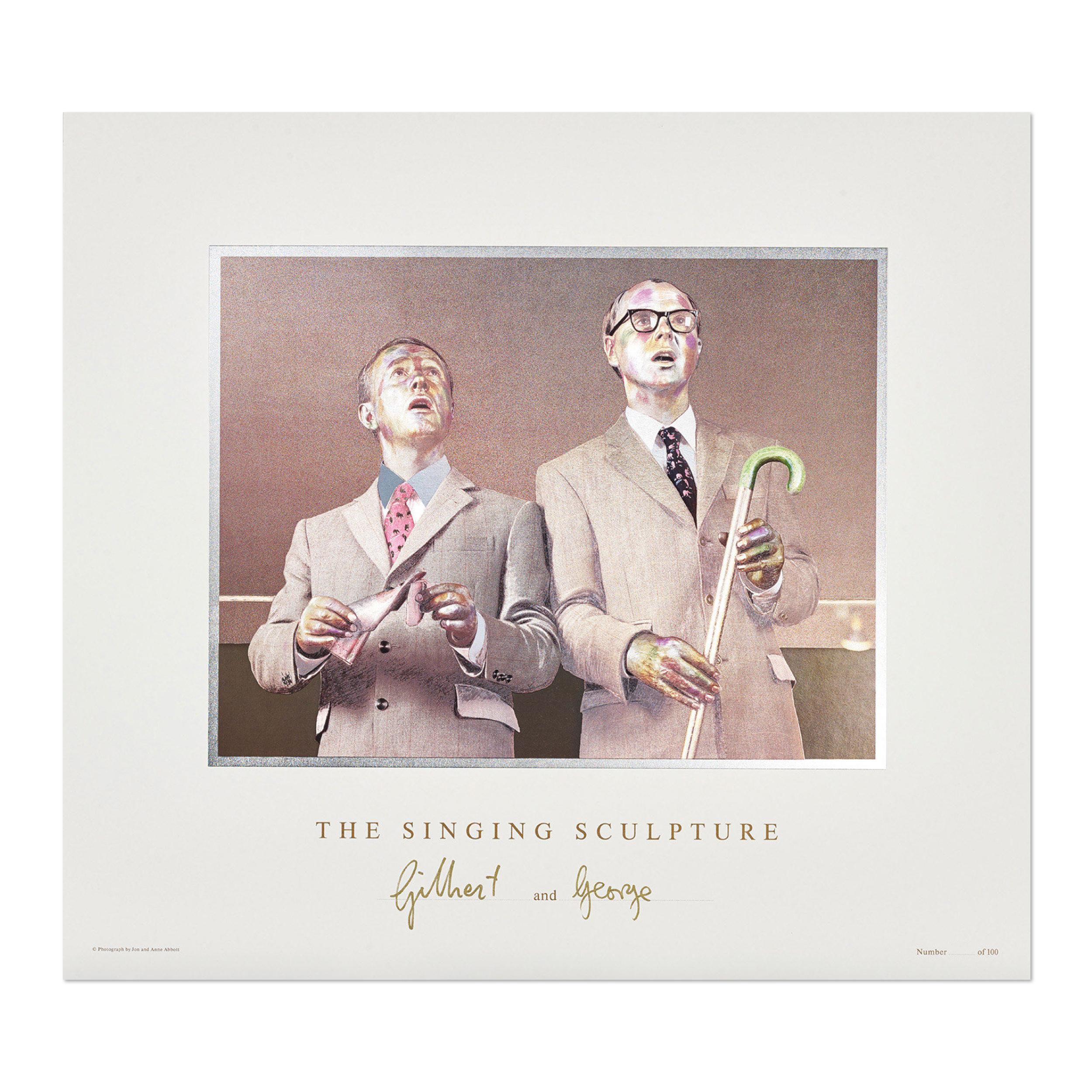 Gilbert & George, La scultura che canta 1969-91 - Arte britannica, Stampa firmata
