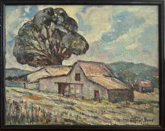 Afternoon Pastorale, Post-Impressionist Landscape Oil Painting by Gilbert Boyd