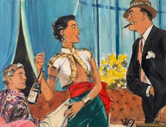 Caught My Wife with Another Man Esquire Magazine Cartoon