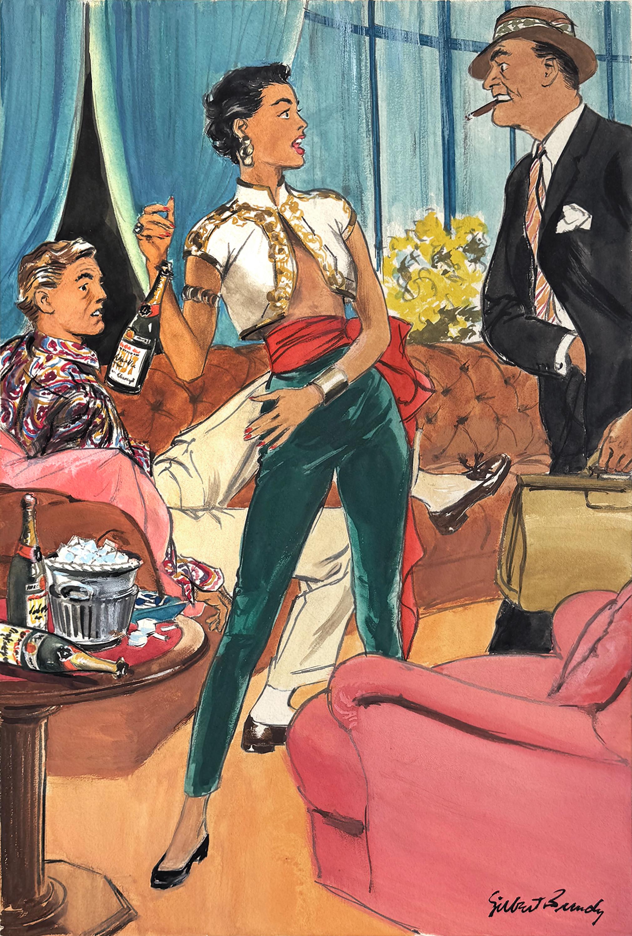 Caught My Wife with Another Man Esquire Magazine Cartoon