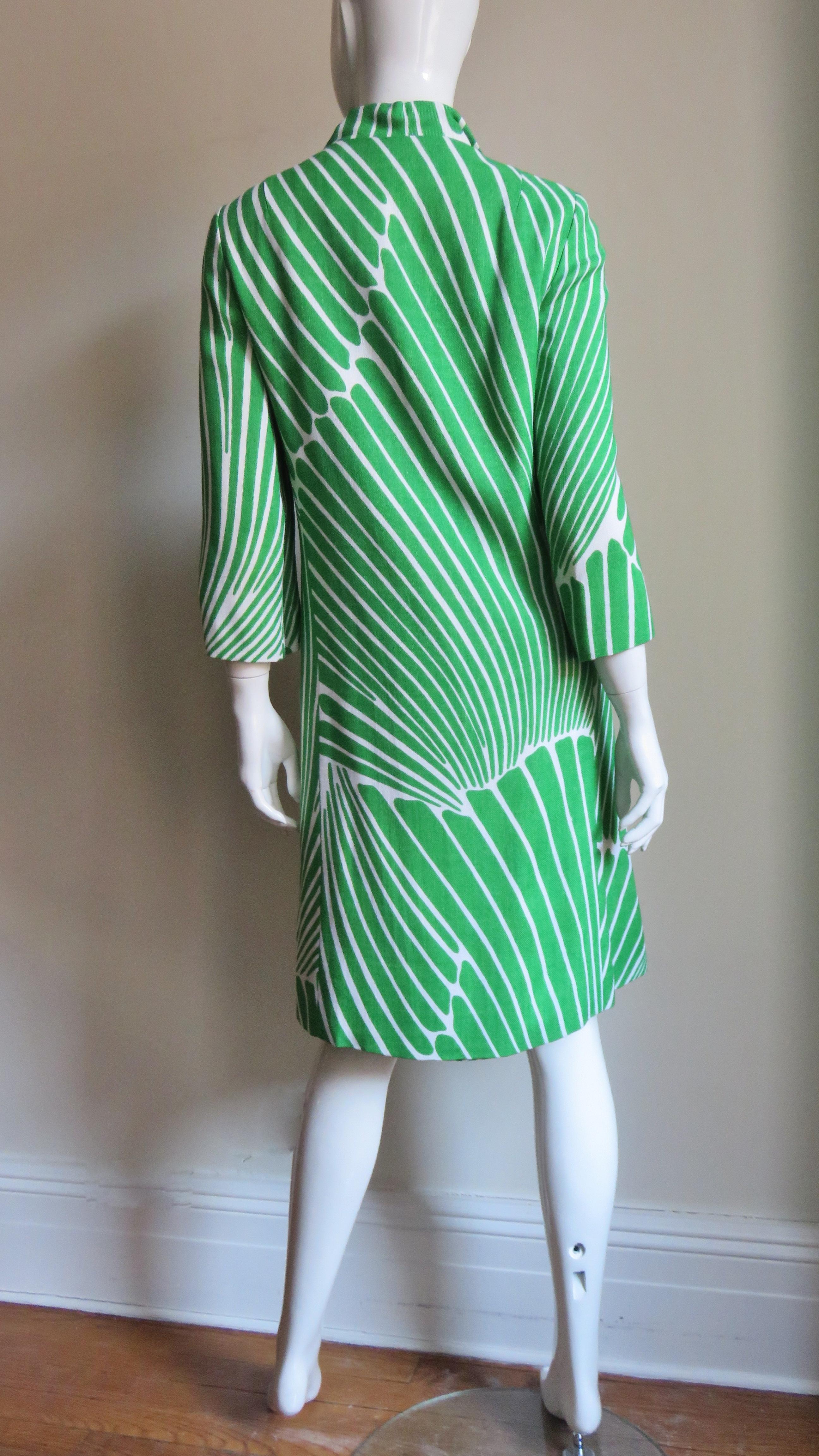 Gilbert Couture 1960s Geometric Dress and Coat 12