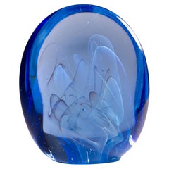 Sculpture ou presse-papiers en verre veiled Gilbert Johnson, Studio Art Glass