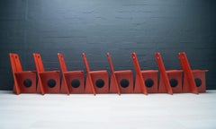 Gilbert Marklund, Dining Chair Set in Pine, 1970 by Furusnickarn AB, Sweden