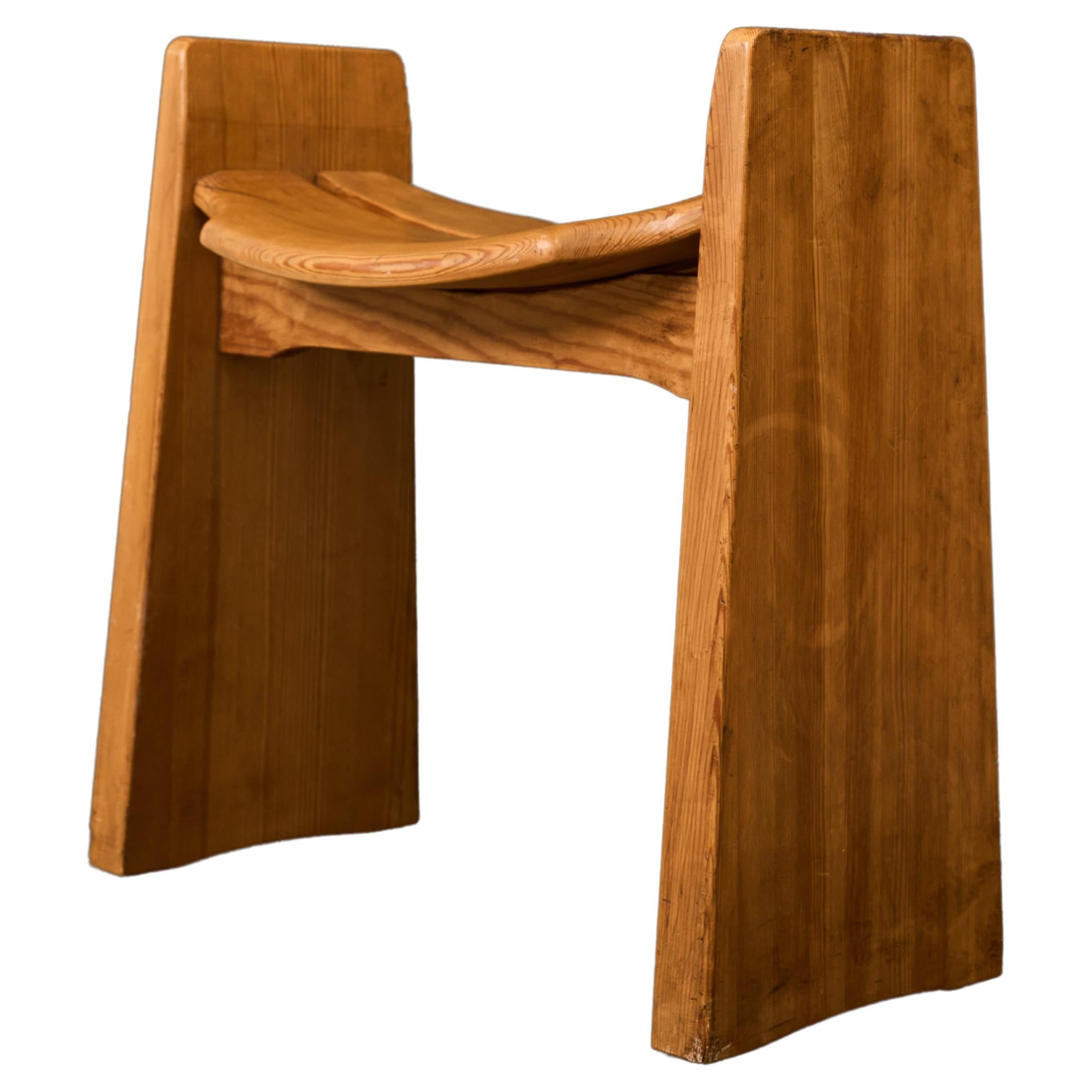 GILBERT MARKLUND «JONTE» pine stool For Sale