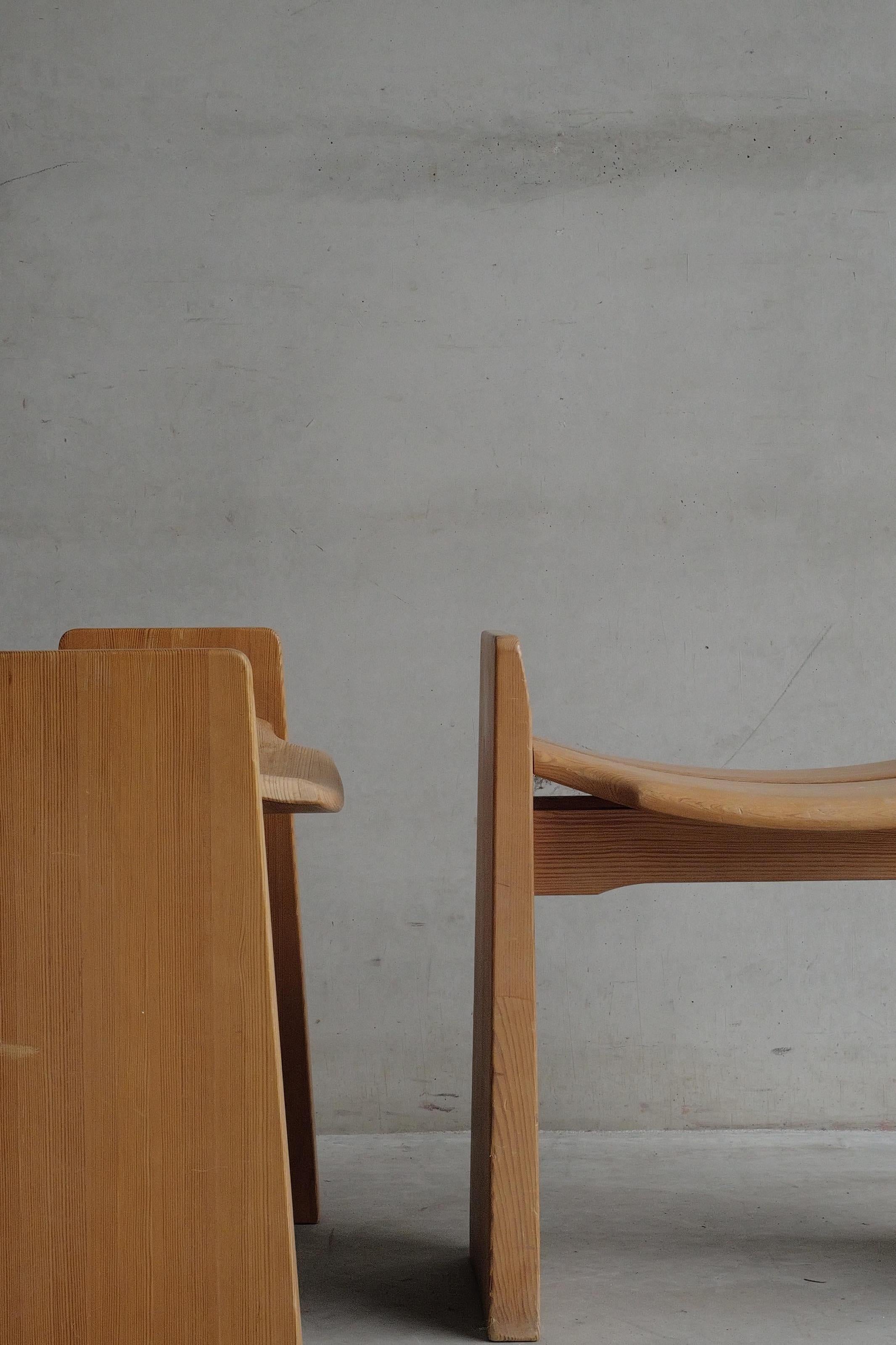 Hocker, Kiefer, Furusnickaren, Gilbert Marklund, Schweden, 1970er Jahre im Angebot 4