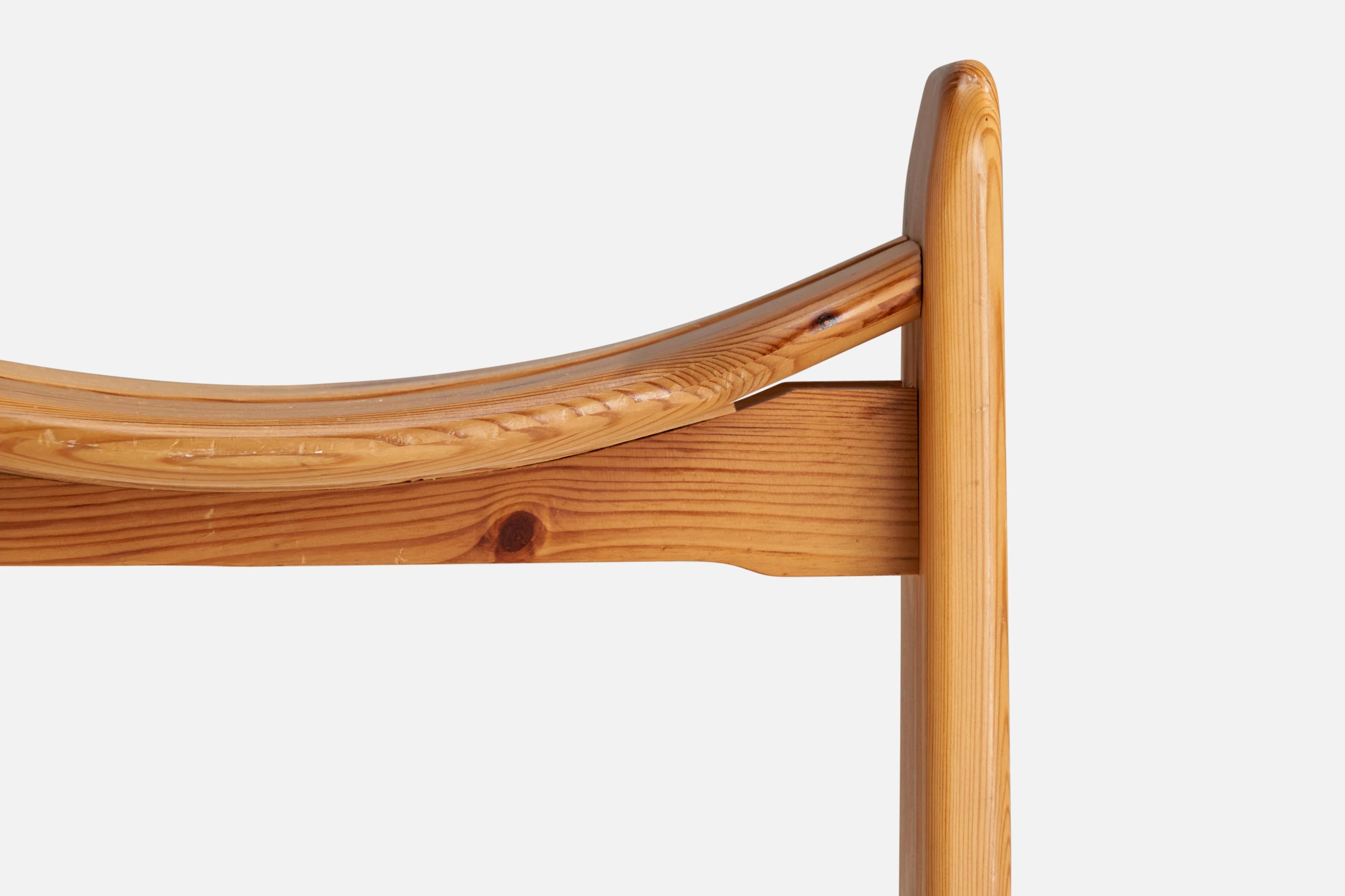 Pin Tabouret Gilbert Marklund, pin, Suède, années 1970 en vente
