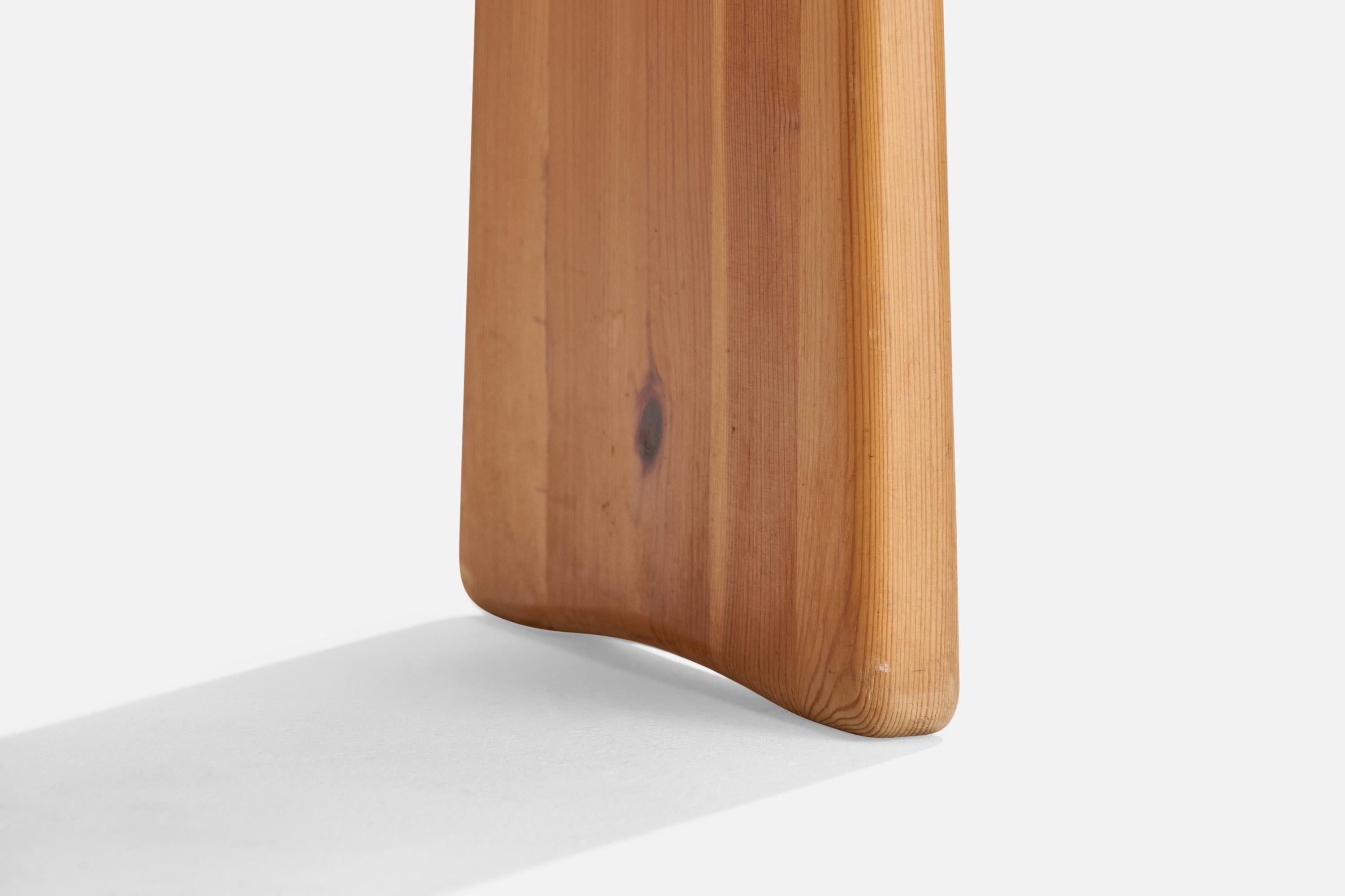 Tabouret Gilbert Marklund, pin, Suède, années 1970 en vente 1