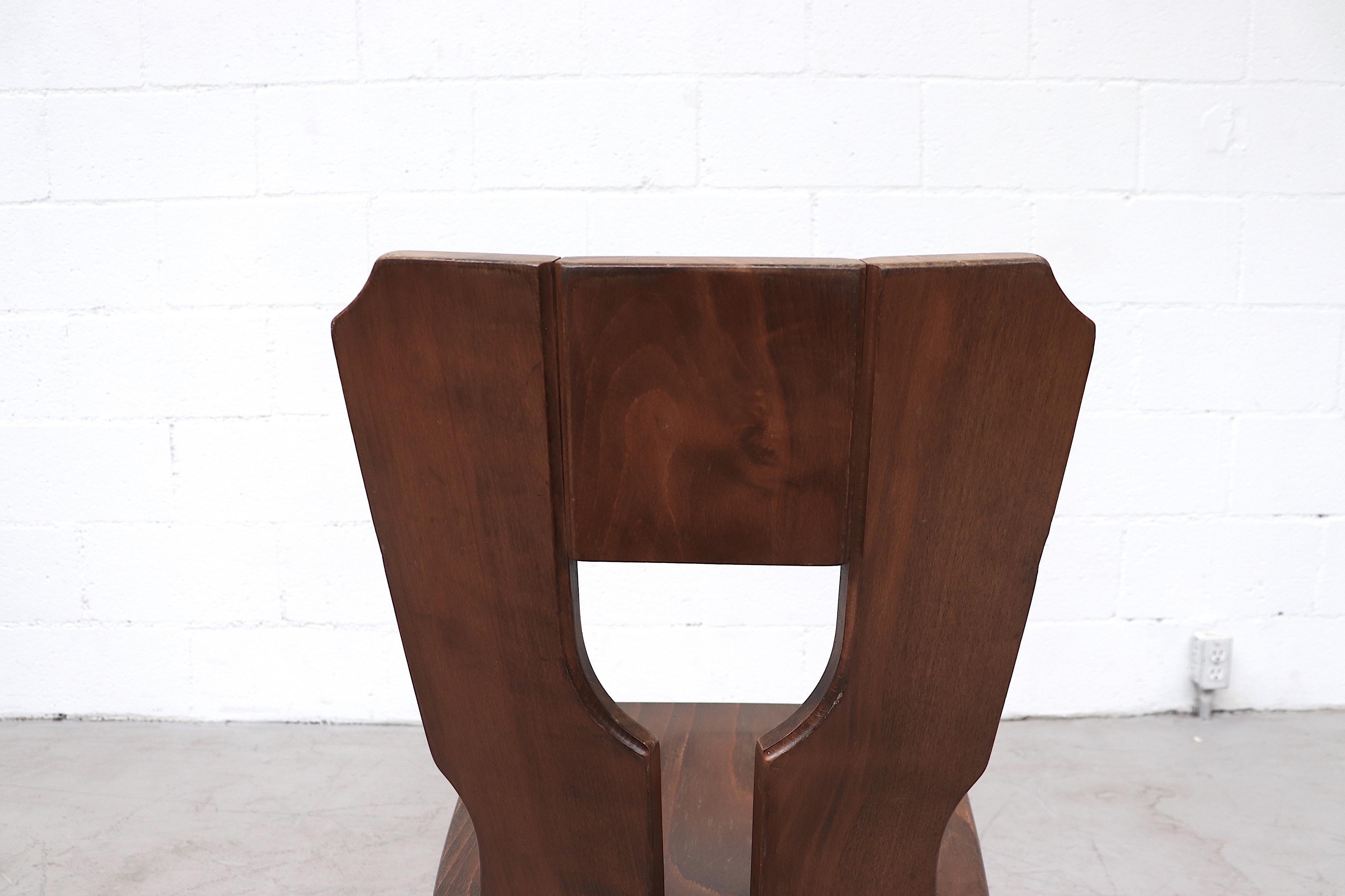 Gilbert Marklund Style Brutalist Dining Chairs 3